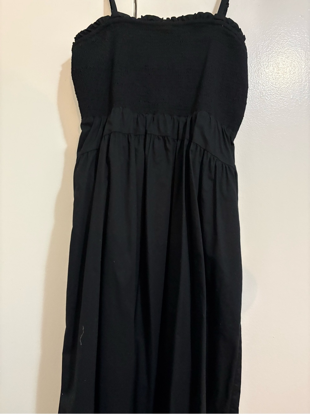 Black Smocked Bodice Sundress